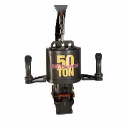 50 Ton moveable beam punch normally supported by hoist or crane