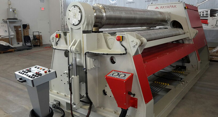 Photo of 4 roll plate rolling machine