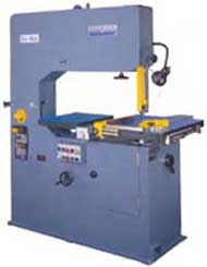 BIRMINGHAM Vertical Bandsaw with blade welder and automatic table feed