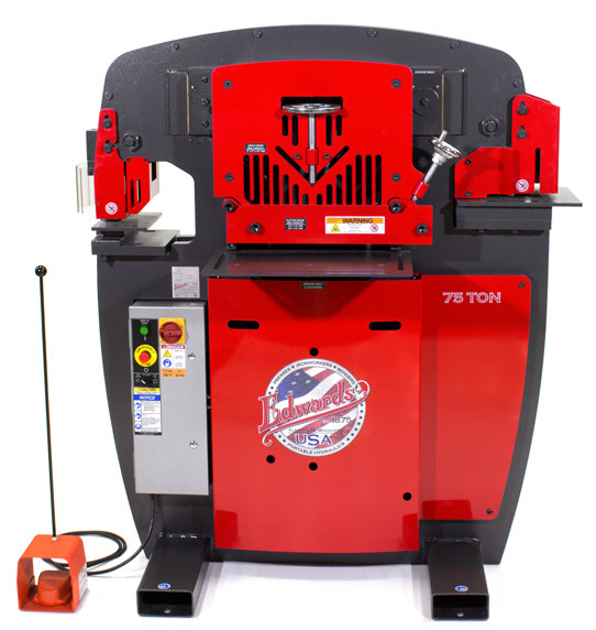 75 Ton Edwards Ironworker machine - front view