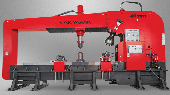 Huge Hydraulic Powered End Cap Flanging Machine model BMB-40